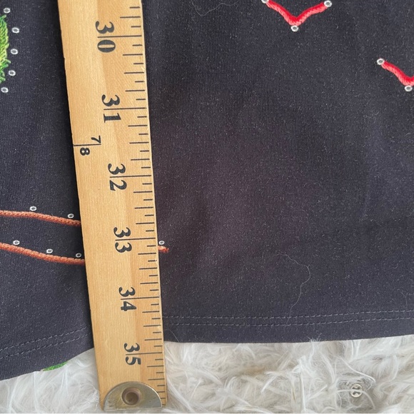 LezaLez Womens Western Themed Dress Size Small Elbow Sleeve Cactus Cowboy - Picture 8 of 9